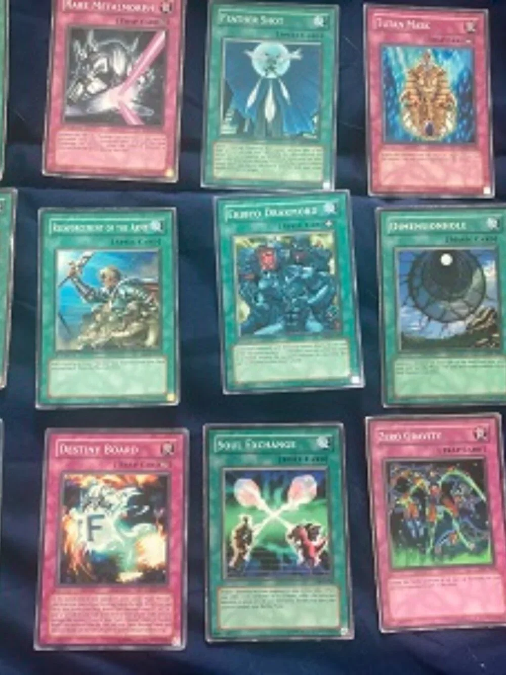 12 Yu-Gi-Oh 1996 Cards of all Kinds